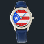 Puerto Rico Flag Watch<br><div class="desc">Patriotic flag of Puerto Rico.</div>