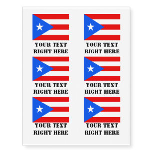 Puerto Rican Temporary Tattoos Zazzle