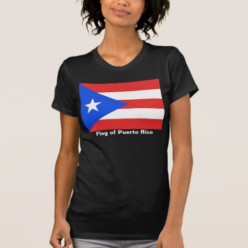 Puerto Rico Flag Womens T_Shirt