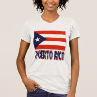 Puerto Rico Flag & Word T-Shirt