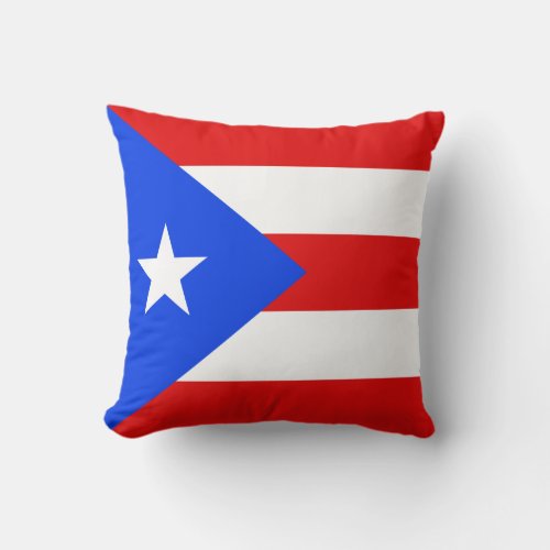 Puerto Rico Flag x Flag Pillow