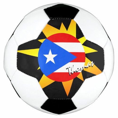 Puerto Rico Football  Puerto Rican Flag  BANG Soccer Ball