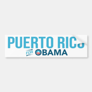 Puerto Rico For Barack Obama Biden Bumper Sticker