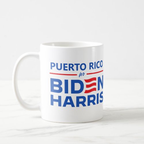 Puerto Rico for Biden Harris Coffee Mug