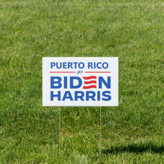Puerto Rico for Biden Harris Sign
