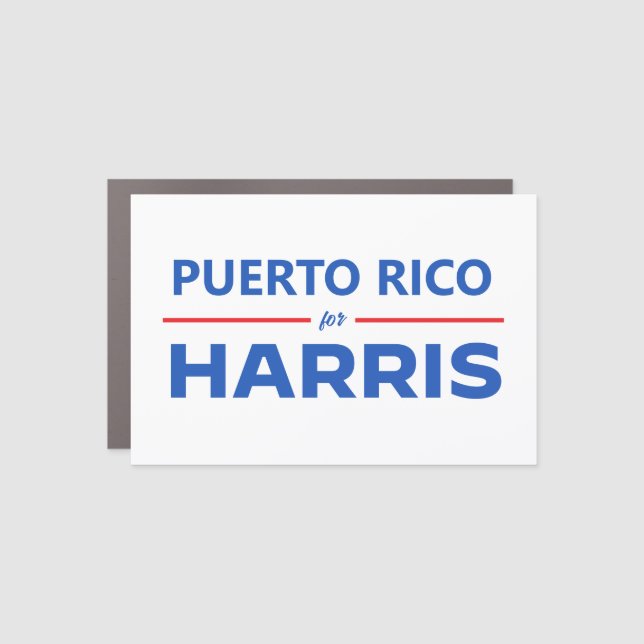 Puerto Rico for Kamala Harris Car Magnet (Front)