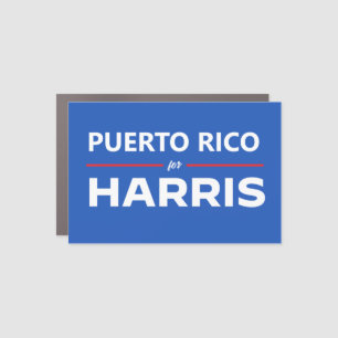 Puerto Rico for Kamala Harris Car Magnet
