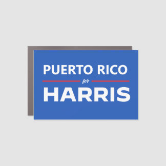 Puerto Rico for Kamala Harris Car Magnet