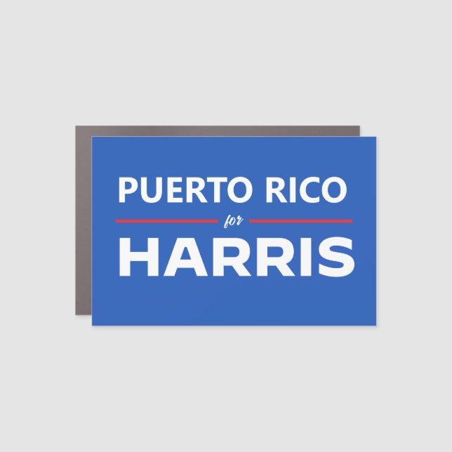 Puerto Rico for Kamala Harris Car Magnet (Front)