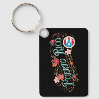 Puerto Rico Garden of the Caribbean Keychain
