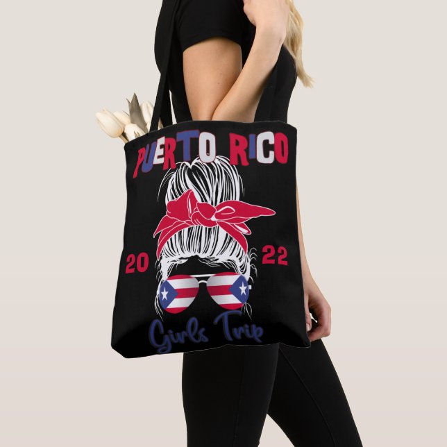 Puerto Rico Girls Trip Getaway Group Matching  Tote Bag (Close Up)