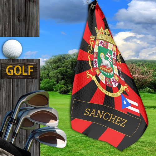 Puerto Rico Golf  Puerto Rican Flag  Patriots Golf Towel
