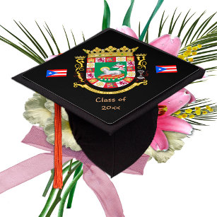 Puerto Rico Graduation Cap Topper / Custom Puerto Rico /Graduation Cap  Topper/ Graduation Cap/ Floral Graduation Topper/Sunflower Roses Graduation  Cap/Custom Graduation Cap – Mia's Boutique Co
