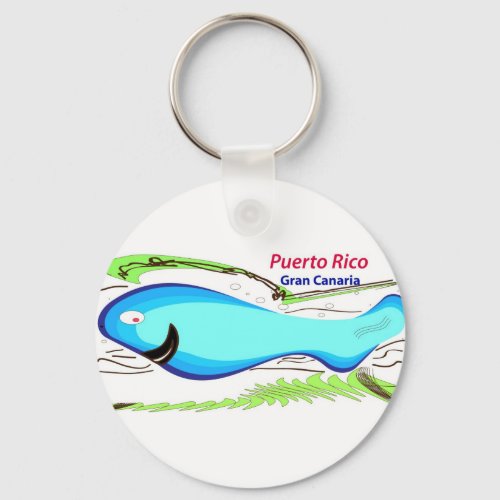 Puerto rico Gran Canaria Souvenirs Keychain