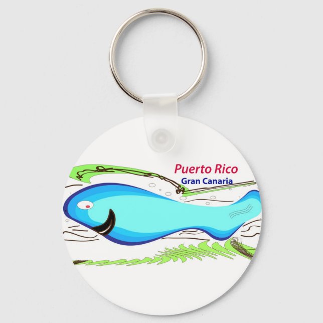 Puerto rico Gran Canaria Souvenirs Keychain (Front)