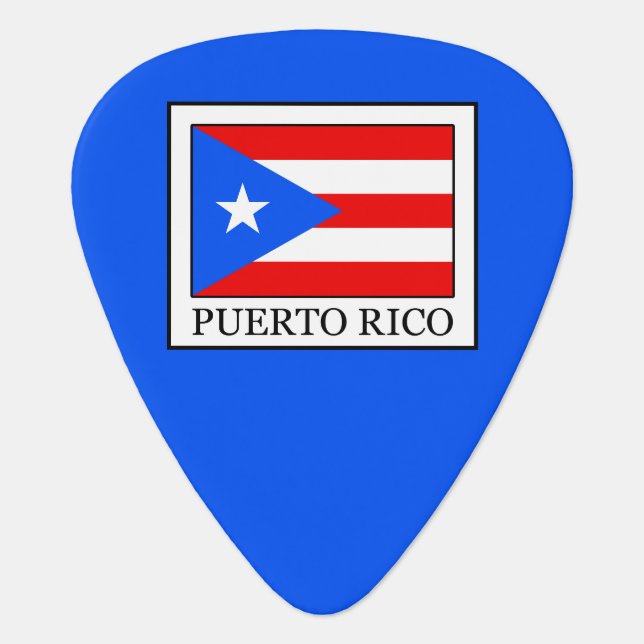 Puerto Rico Guitar Pick (Front)