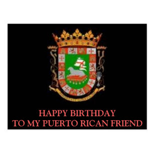 Puerto Rican Birthday Cards | Zazzle