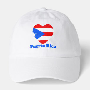 Puerto Rico Heart Flag Hat