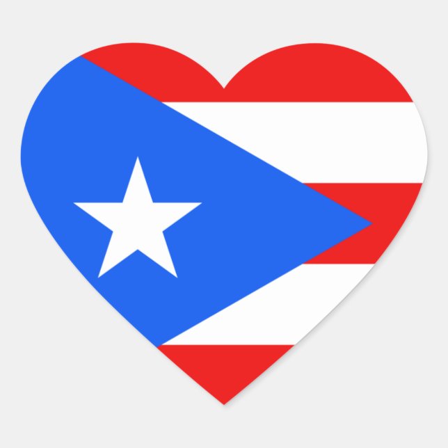 puerto rico heart sticker (Front)