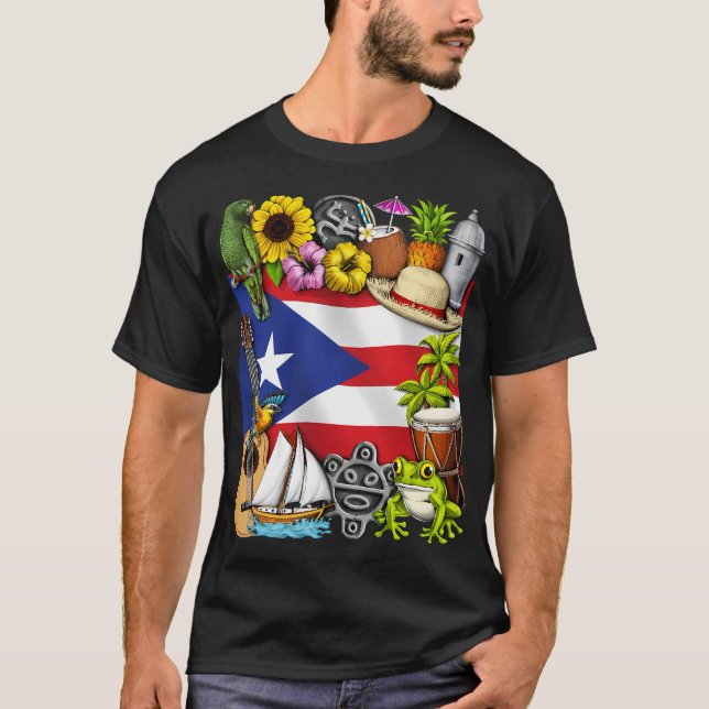 Puerto Rico Heritage T-Shirt (Front)