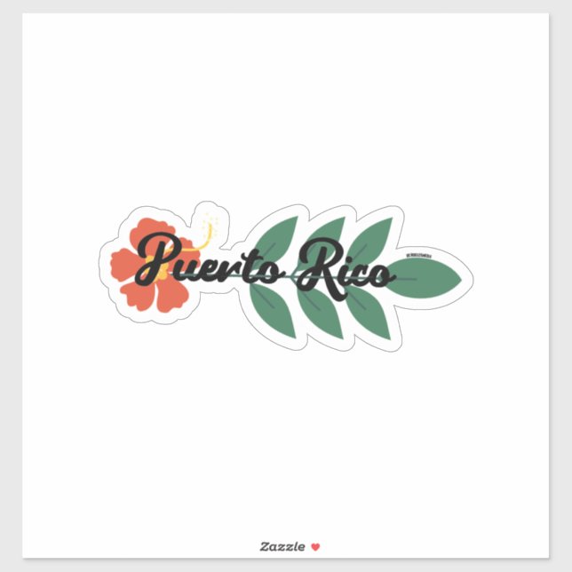 Puerto Rico - Hibisco Sticker (Sheet)