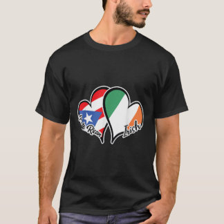 Puerto Rico Ireland Flag Half Puerto Rican Half Ir T-Shirt