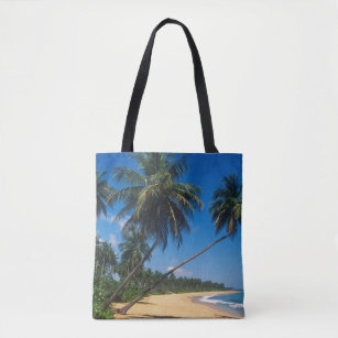 Puerto Rico, Isla Verde, palm trees Tote Bag
