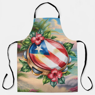 Puerto Rico Island Beach Music Apron