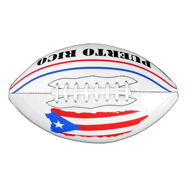 Puerto Rico Island Flag Patriotic Kid's Football (Front)