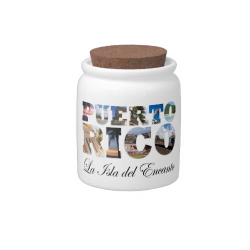 Puerto Rico La Isla Del Encanto Candy Jar