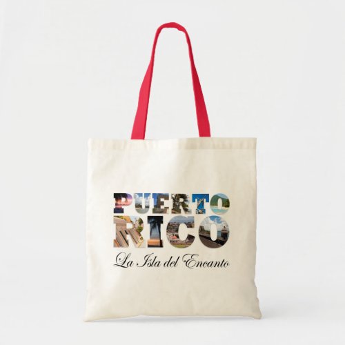 Puerto Rico La Isla Del Encanto Collage  Montage Tote Bag
