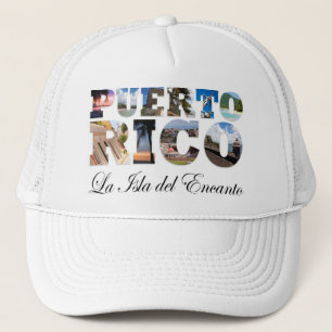 Puerto Rico La Isla Del Encanto Collage / Montage Trucker Hat