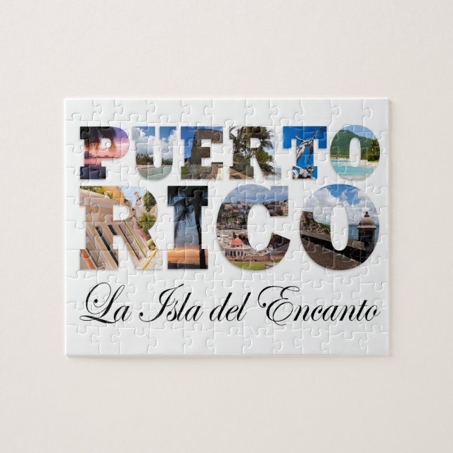 Puerto Rico La Isla Del Encanto Jigsaw Puzzle (Horizontal)