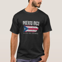 Puerto Rico La Isla Del Encanto Puerto Rican Flag  T-Shirt