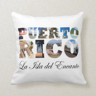 Puerto Rico La Isla Del Encanto Throw Pillow