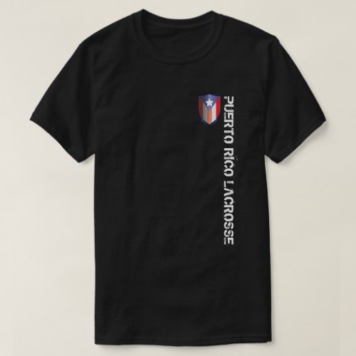 Puerto Rico Lacrosse Crest LONG VIEW T_Shirt
