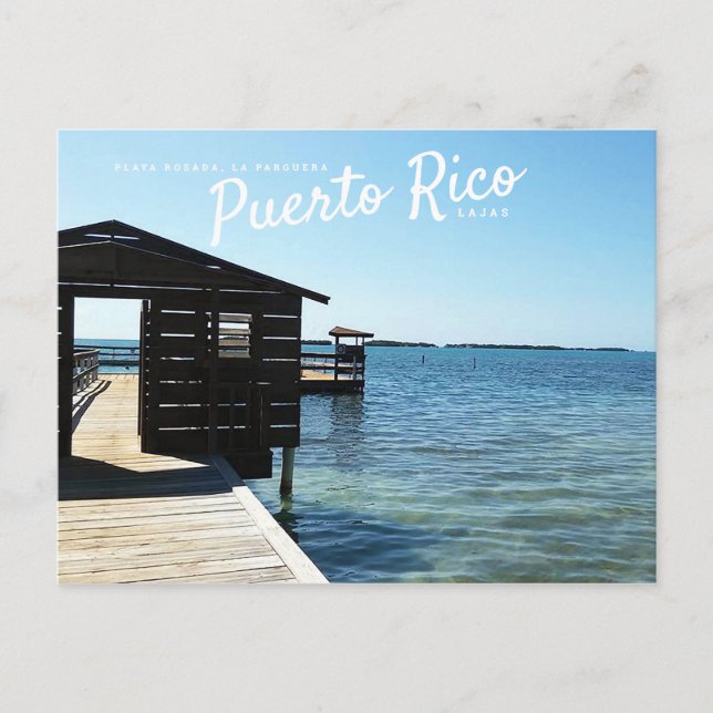 Puerto Rico, Lajas, Playa Rosada, La Parguera Postcard (Front)