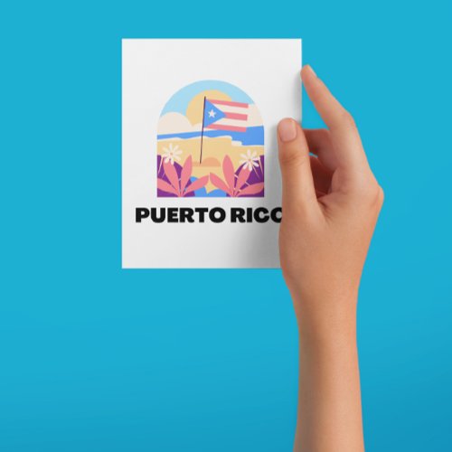 Puerto Rico Landscape Postcard