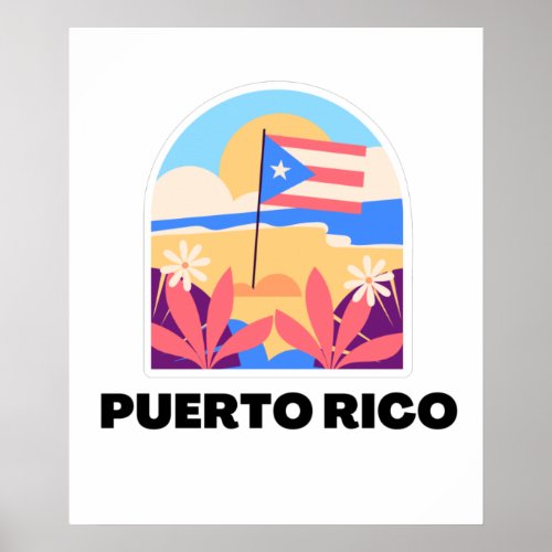 Puerto Rico Landscape Poster