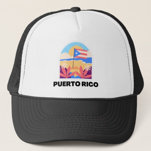Puerto Rico Landscape  Trucker Hat
