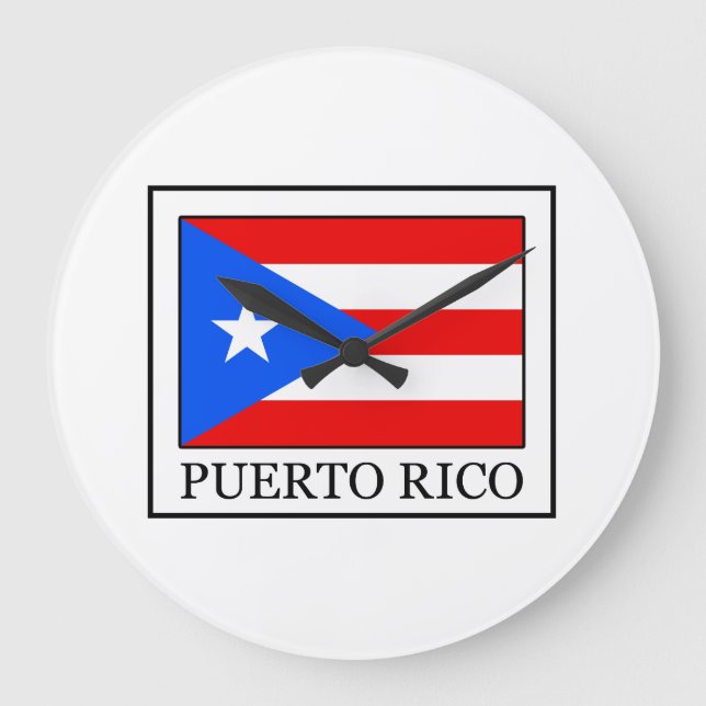 Puerto Rico Large Clock (Front)