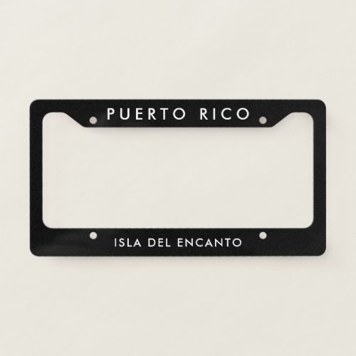 Puerto Rico License Plate Frame