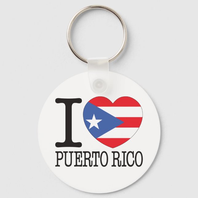 Puerto Rico Love v2 Keychain (Front)