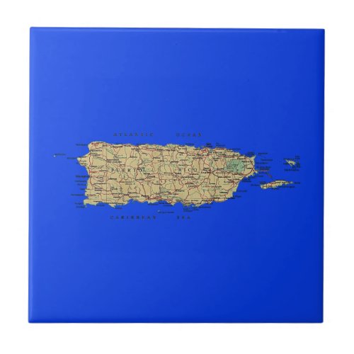 Puerto Rico Map Tile