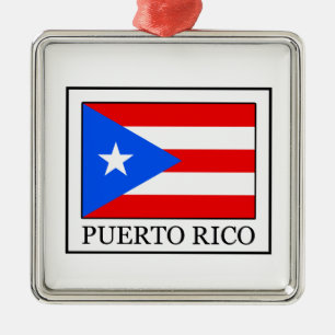 Puerto Rico Metal Ornament