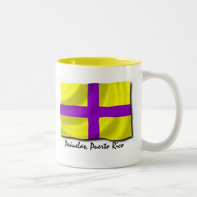 Puerto Rico Mug; Penuelas Two-Tone Coffee Mug (Right)
