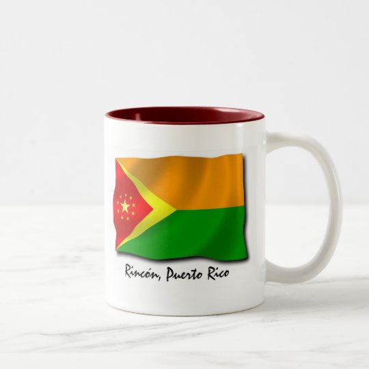 Puerto Rico Mug: Rincon Two-Tone Coffee Mug