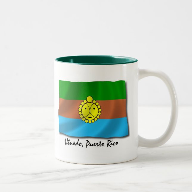 Puerto Rico Mug: Utuado Two-Tone Coffee Mug (Right)