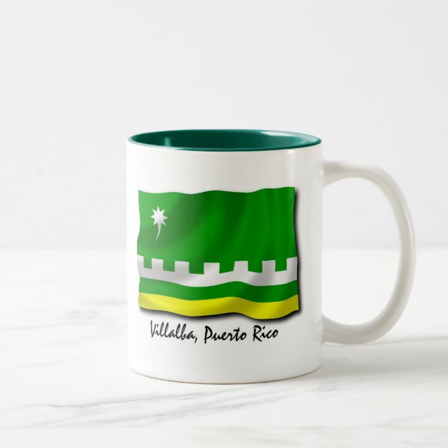 Puerto Rico Mug: Villalba Two-Tone Coffee Mug (Right)
