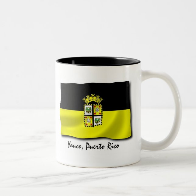 Puerto Rico Mug: Yauco Two-Tone Coffee Mug (Right)